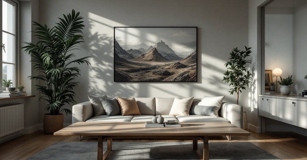 Décoration intérieure moderne et élégante avec objets décoratifs dans un salon lumineux