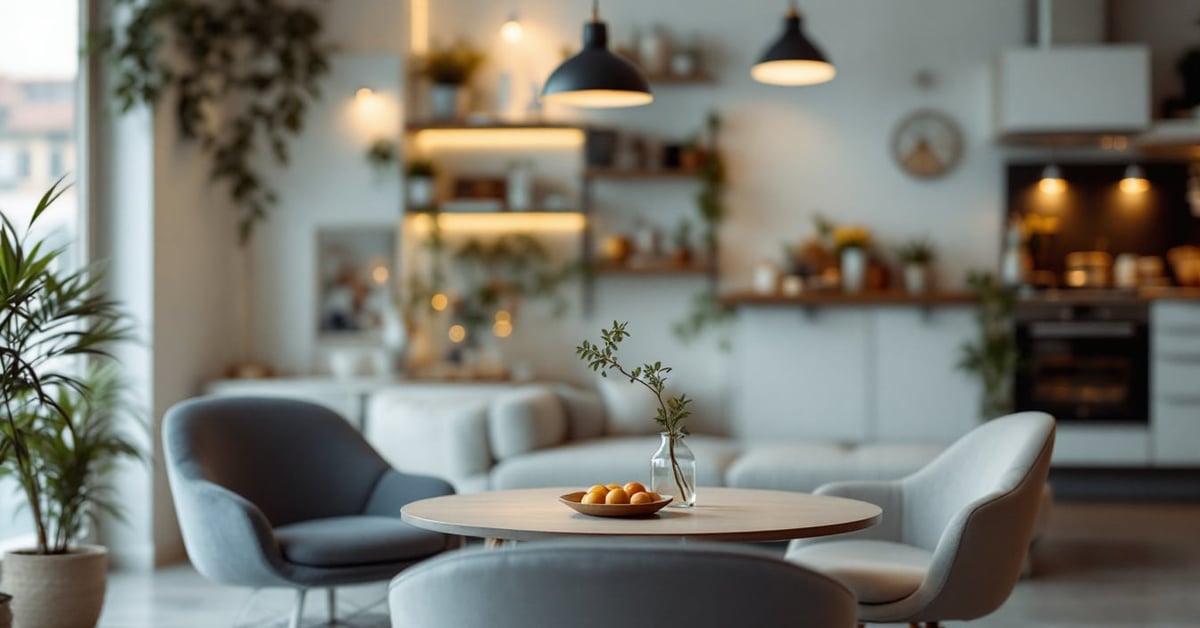 Salon moderne aux tendances actuelles avec mobilier contemporain et décoration élégante – deco salon tendance