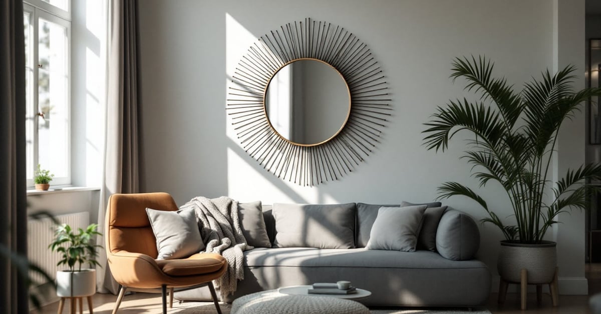 Miroir décoratif au salon : bien choisir et bien le placer - miroir decoration pour salon